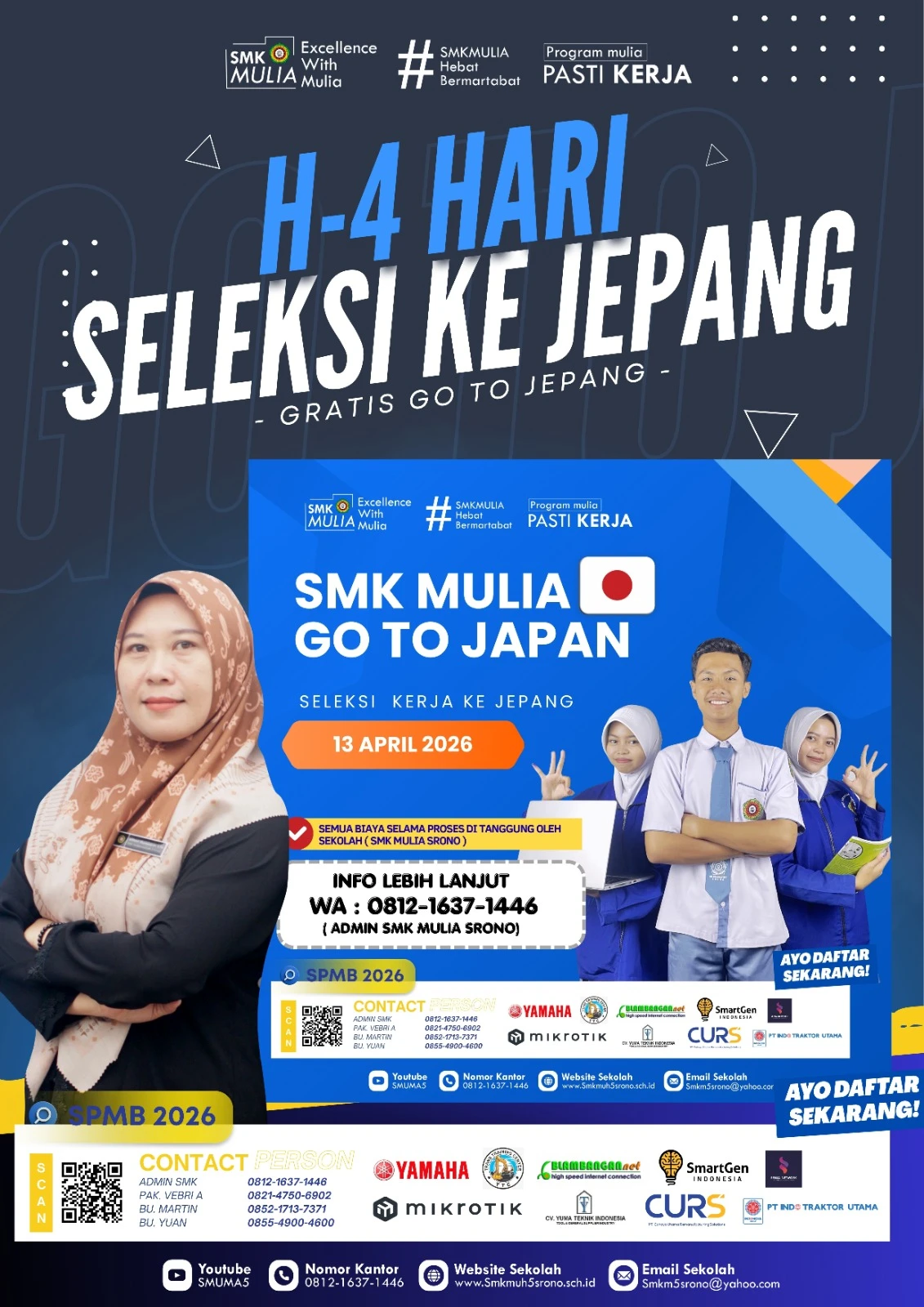 gambar H-4 Seleksi Kerja ke Jepang! SMK Mulia Buka Kesempatan Emas GRATIS Go To Japan