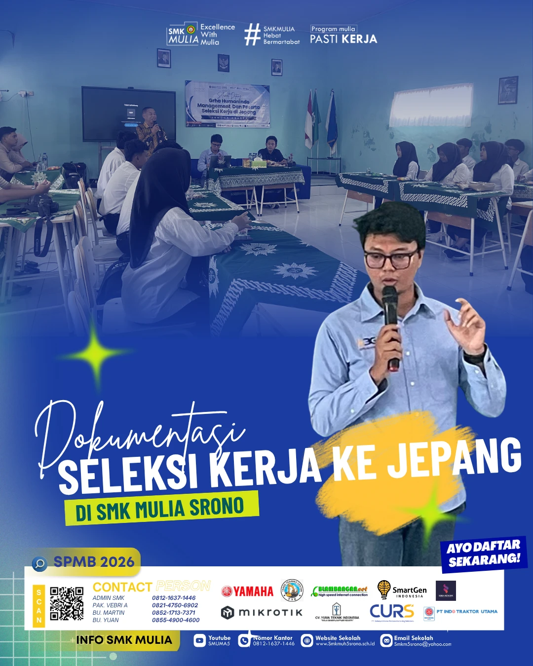 gambar SMK Mulia Srono Jadi Gerbang Awal Menuju Jepang, 25 Peserta Ikuti Seleksi Bersama PT Grha Humanindo