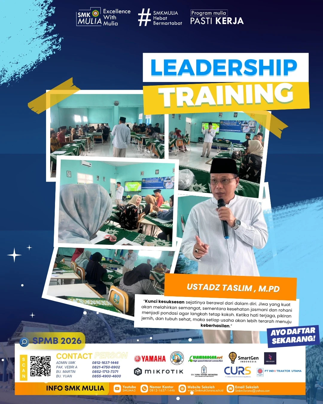 gambar SMK Mulia Tingkatkan Kedisiplinan Siswa Lewat Darul Arqom Susulan dan Leadership Training